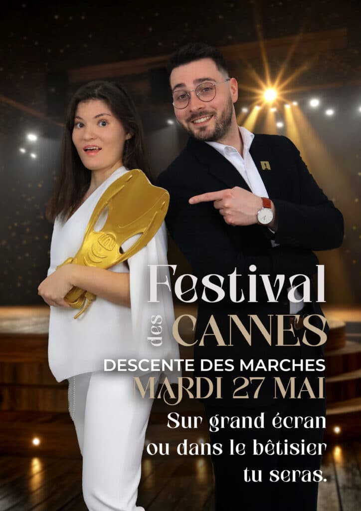 Affiche pour une animation interne - parodie du Festival de Cannes.